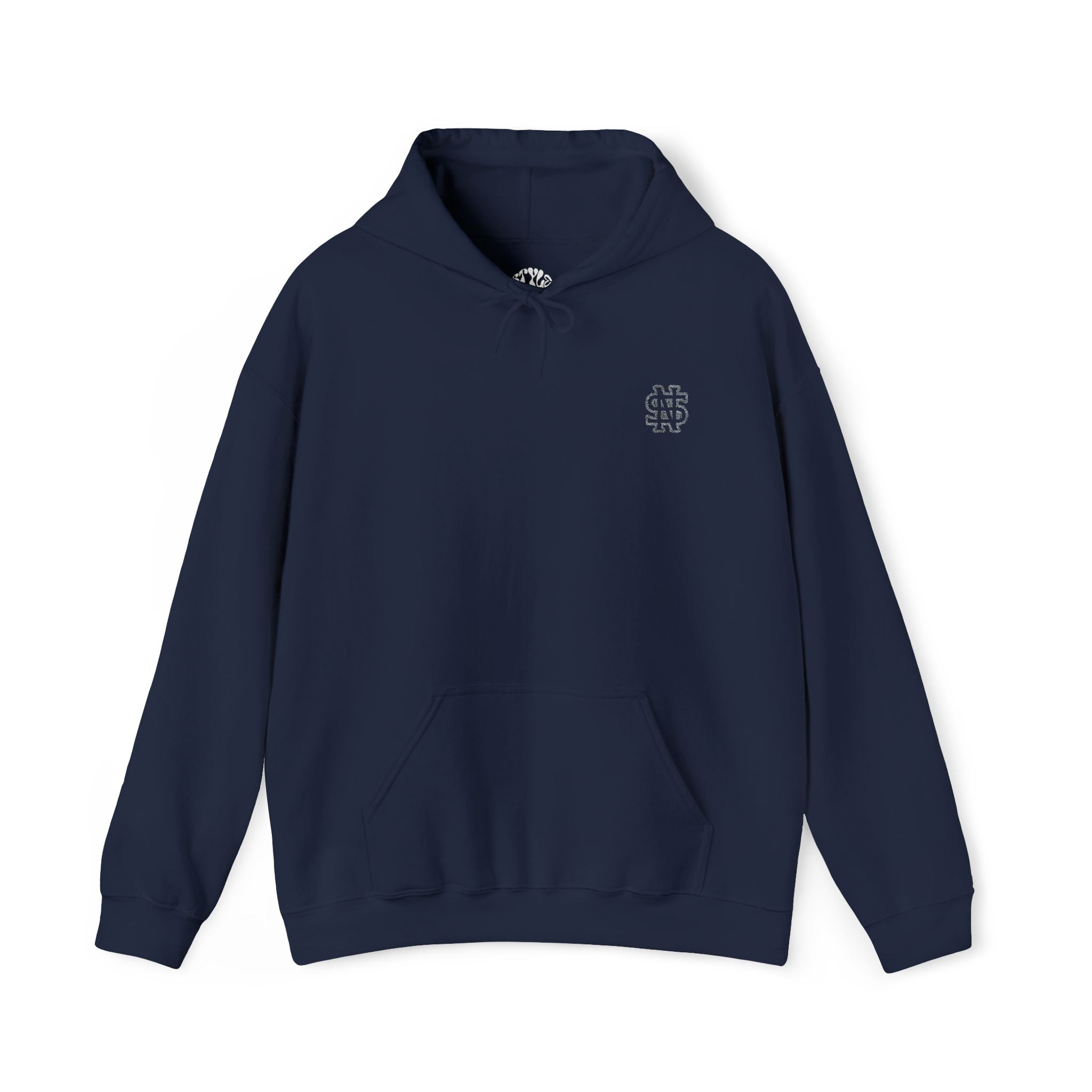 Sudadera oversize azul marino STYLE NARO — Monograma Chest