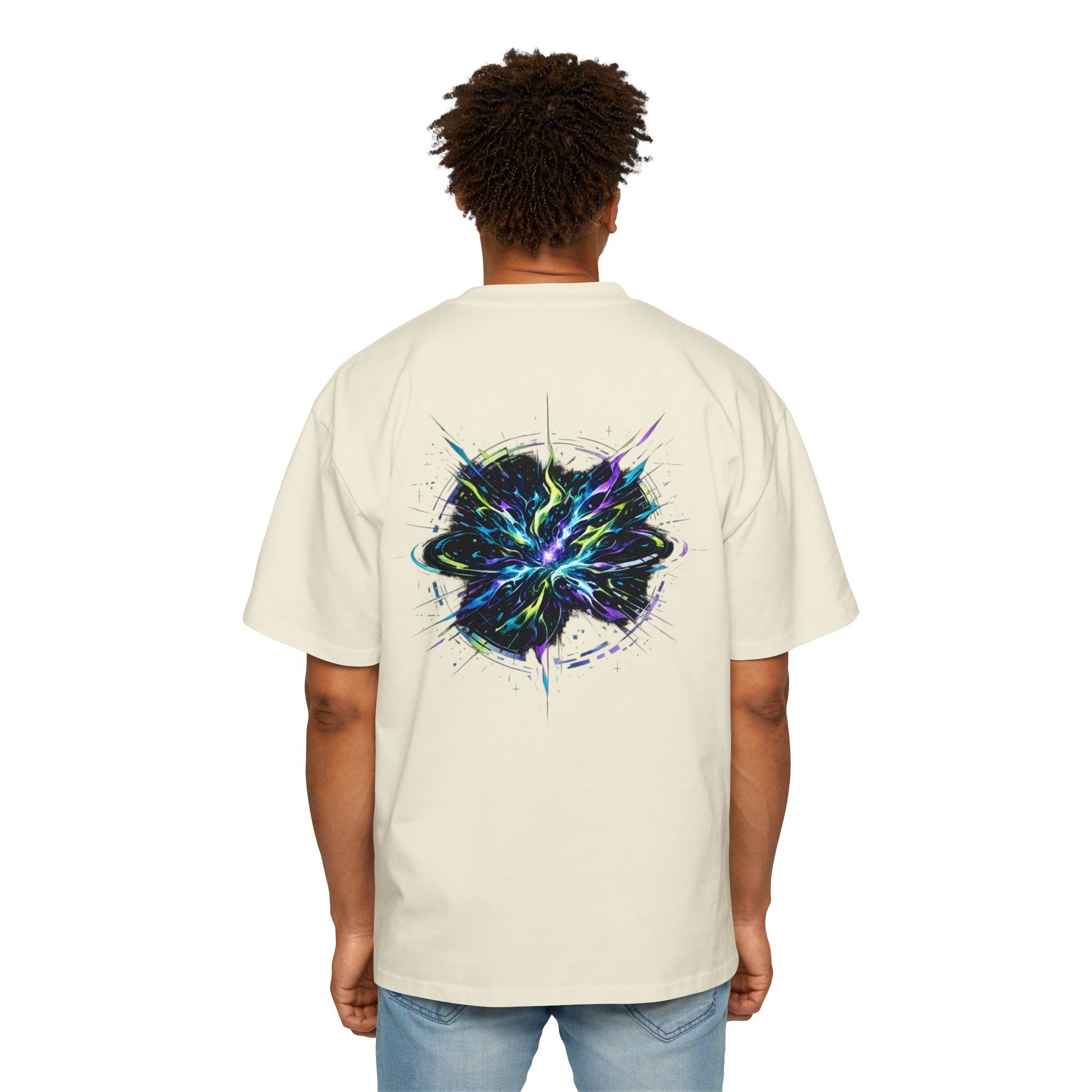 Cosmos Azul – Camiseta Oversize Vibrante