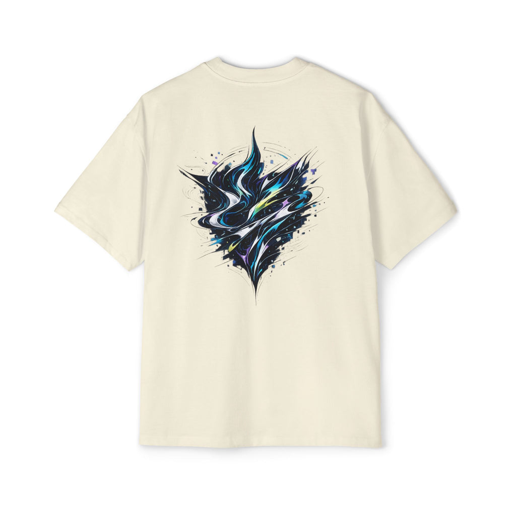 Corazón Vórtice – Camiseta Oversize Arte Urbano