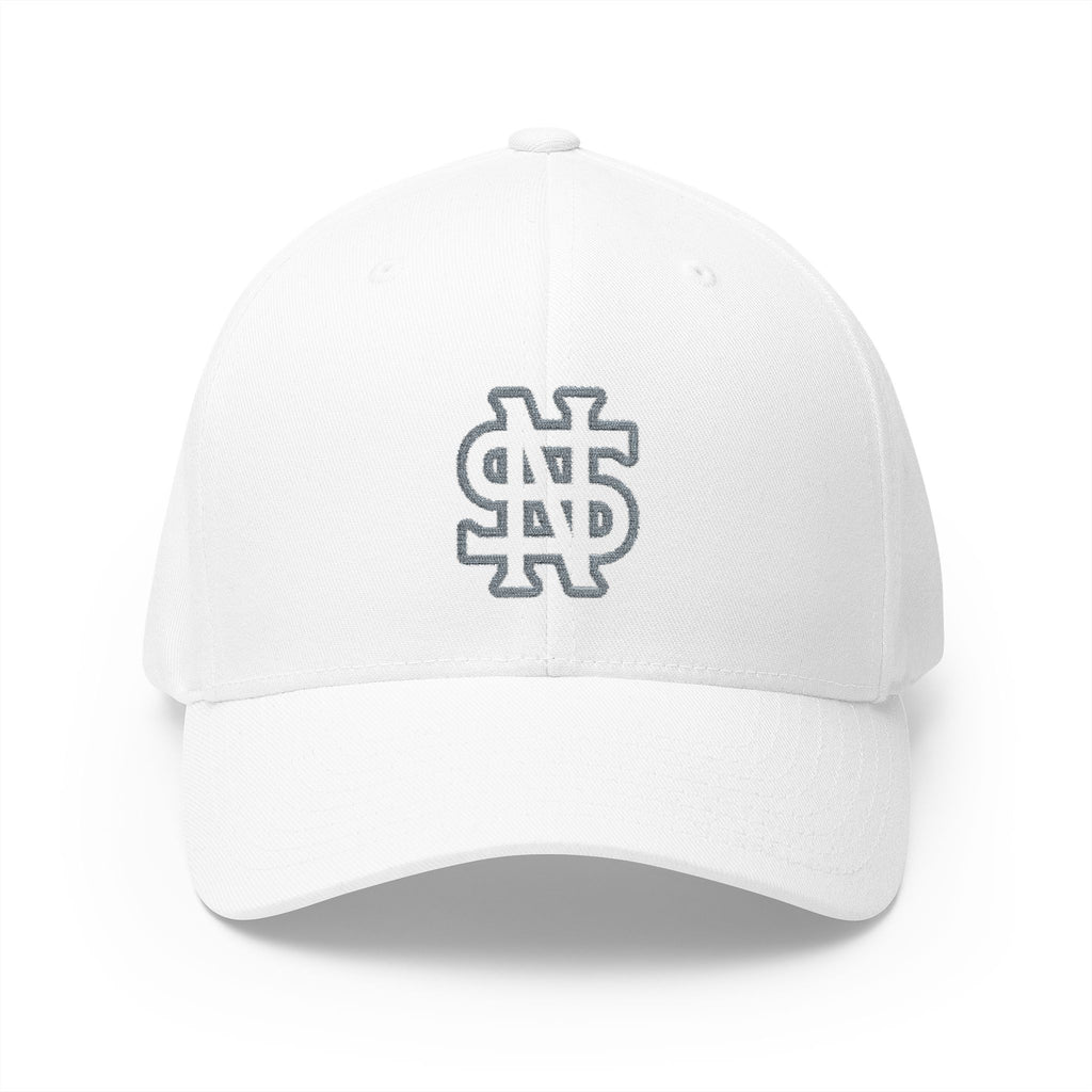 Gorra blanca estructurada bordada STYLE NARO — Monograma Interlock