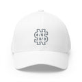 Gorra blanca estructurada bordada STYLE NARO — Monograma Interlock
