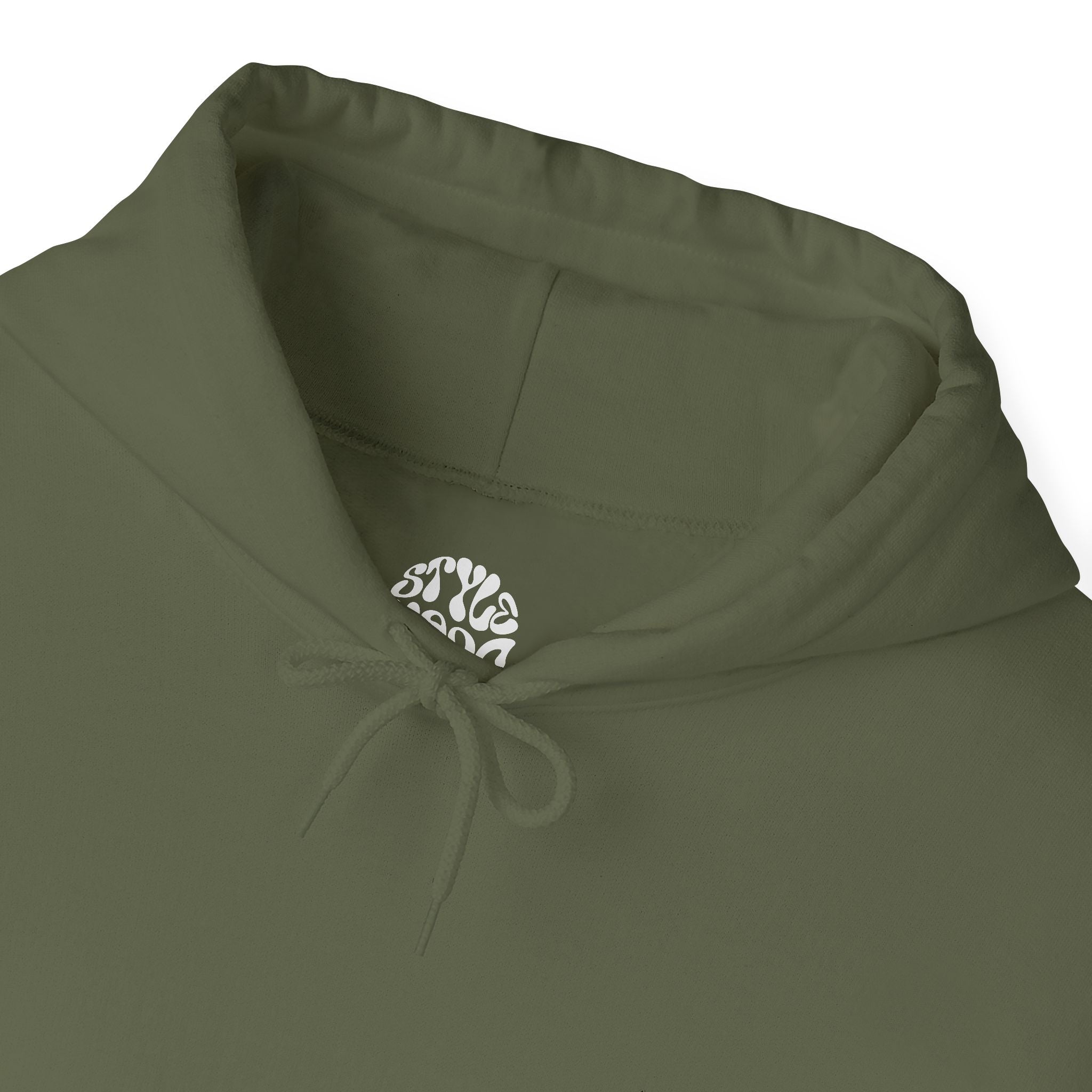 Sudadera oversize verde militar STYLE NARO — Monograma Chest